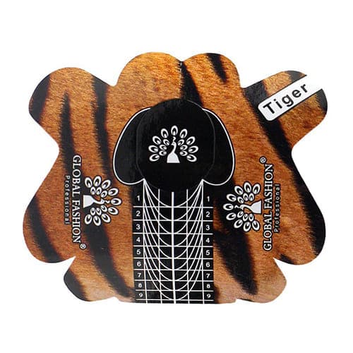 Нижние формы для наращивания Global Fashion Tiger с разметкой, 10 штук — фото 1