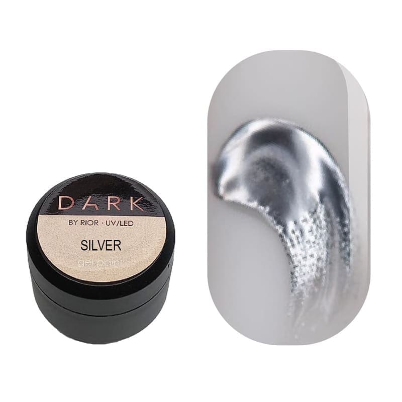 Dark Silver metal gel paint, 5 g — фото 1