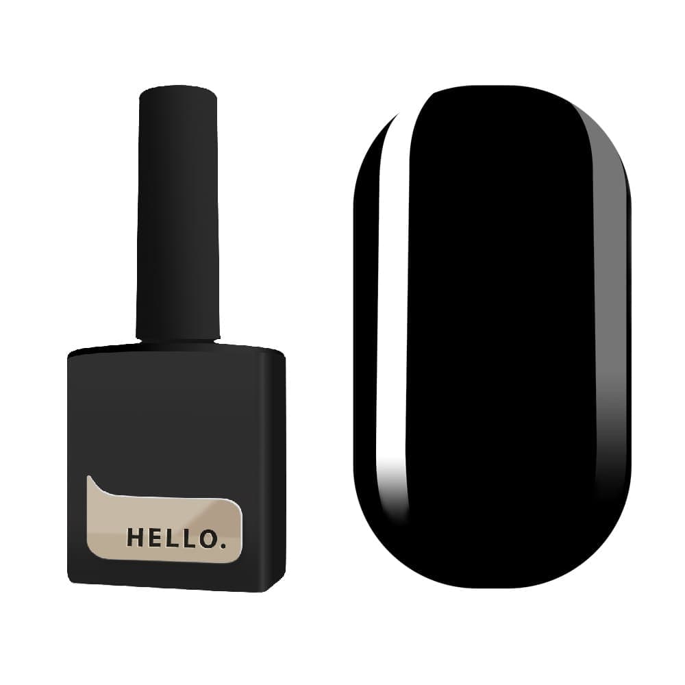 Гель-лак HELLO OFF, чорний, 15 мл — фото 1