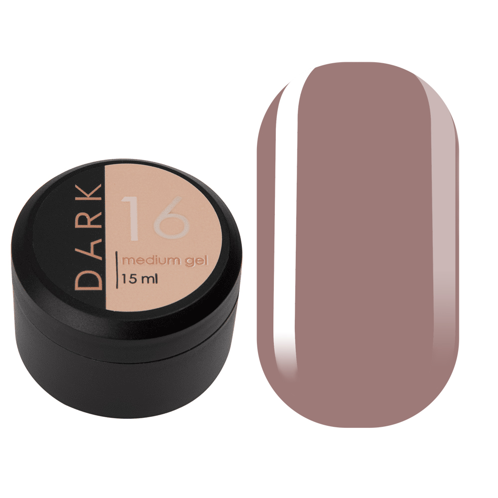 DARK Medium Gel №16, 15 мл, без пензлика — фото 1