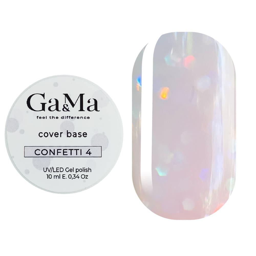 База камуфлююча Ga&Ma Confetti №4, 10 мл — фото 1