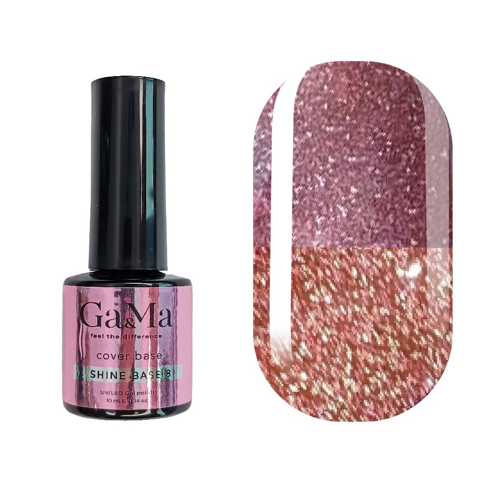 База Ga&Ma Shine base №8, 10 мл — фото 1