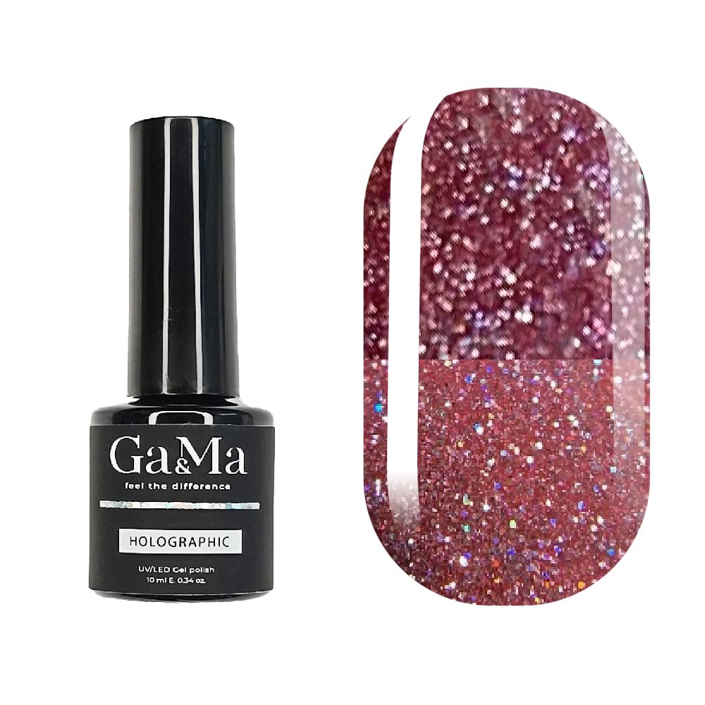 Гель-лак Ga&Ma Holographic №1, 10 мл — фото 1