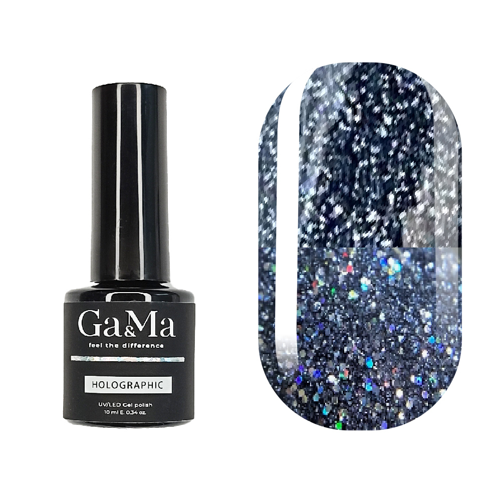 Гель-лак Ga&Ma Holographic №3, 10 мл — фото 1