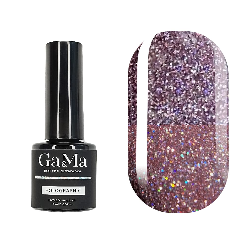 Гель-лак Ga&Ma Holographic №4, 10 мл — фото 1