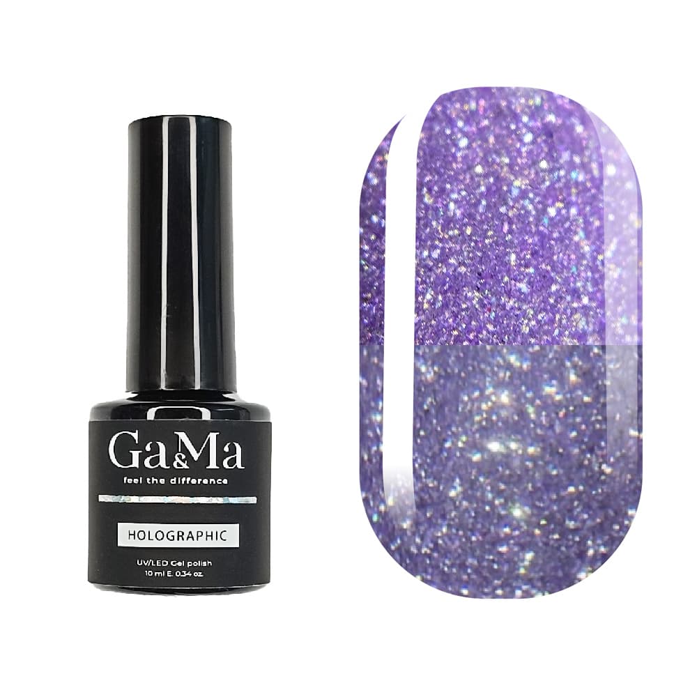 Гель-лак Ga&Ma Holographic Glitter №3, 10 мл — фото 1