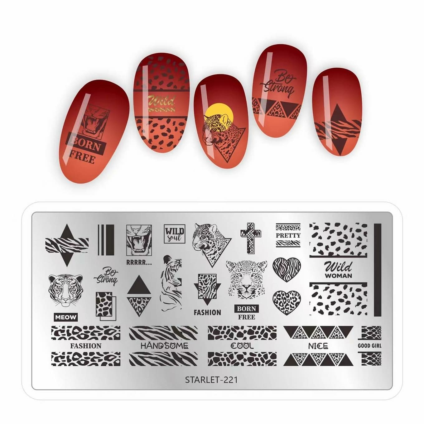 Пластина для стемпинга Starlet №221 — фото 1