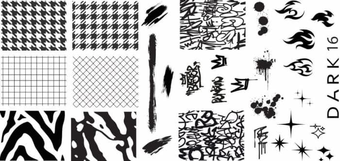 Пластина для стемпінгу DARK 16 — фото 1