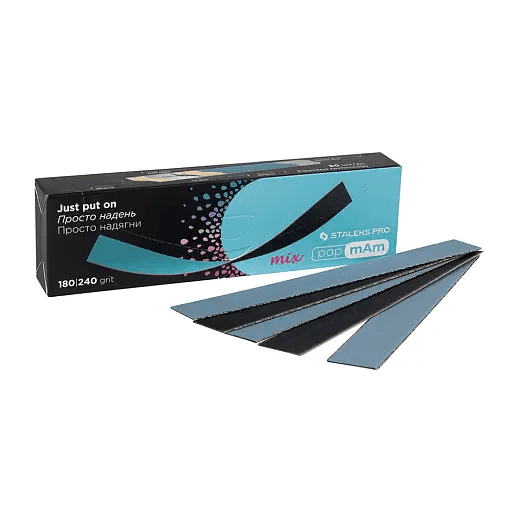 Сменные двусторонние файлы Staleks papmAm Mix на мягкой основе 180/240 гр (50шт) — фото 1