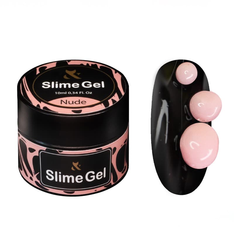 Гель-жуйка для дизайну нігтів F.O.X. Slime Gel Nude, 12 мл — фото 1
