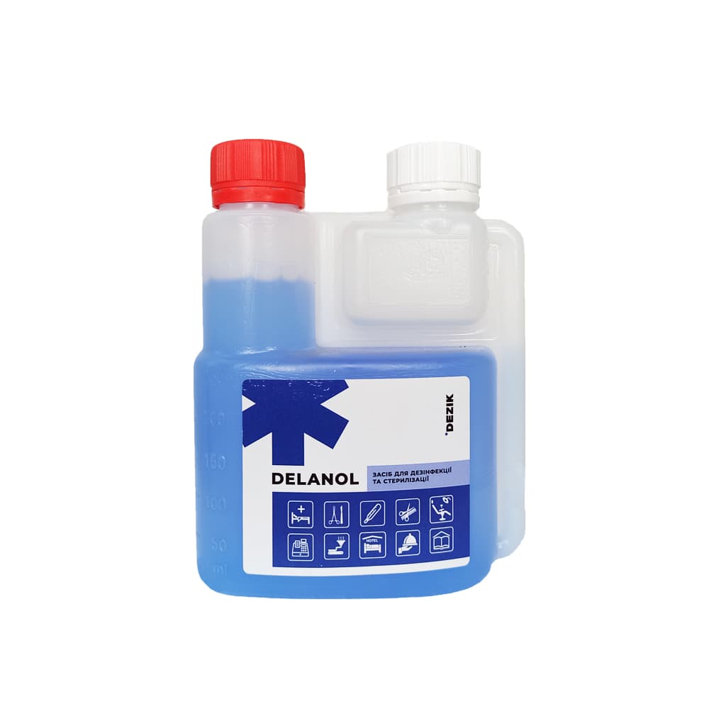Засіб дезінфікуючий для інструменту концентрат Деланол, 250 мл — фото 1