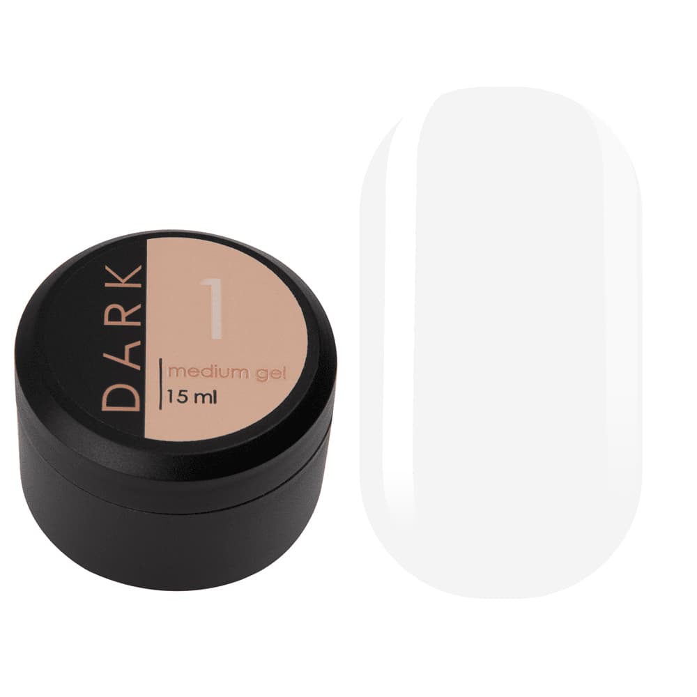 DARK Medium Gel №1, 15 мл, без пензлика — фото 1
