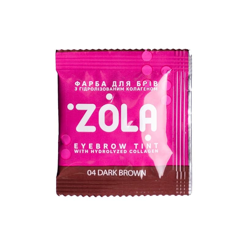Краска для бровей ZOLA с коллагеном в саше Eyebrow Tint With Collagen 04, 5ml — фото 1