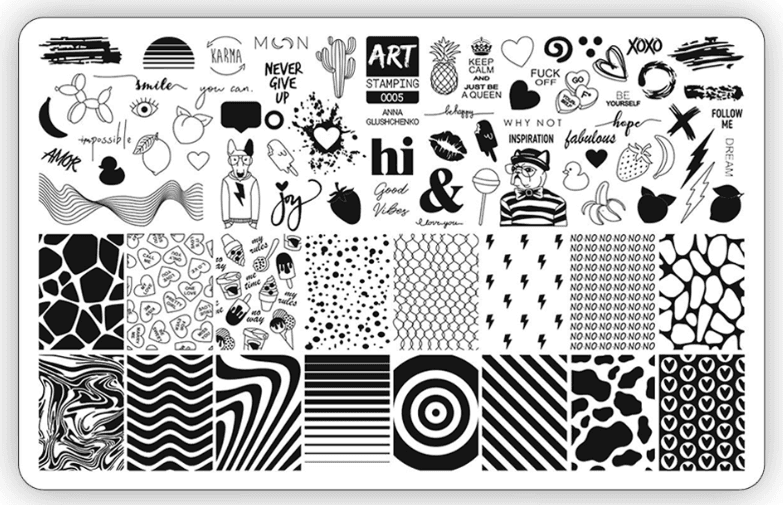 Пластина для стемпінгу Art Stamping №5
— фото 1