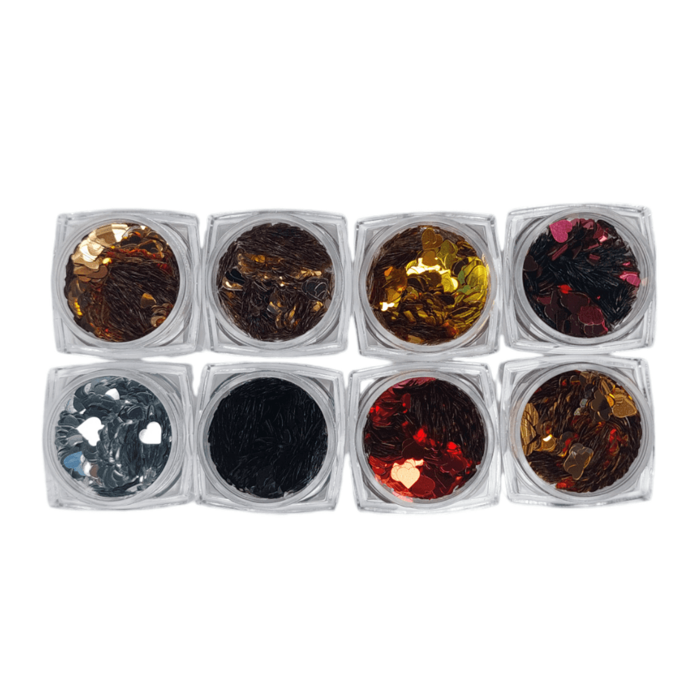 Декор для ногтей, фольгированные сердца, цвет в ассортименте — фото 1