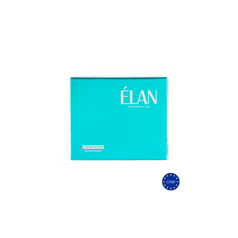 Гель-краска для бровей с окислителем ELAN, тон 02, темно-коричневый, СЕТ — фото 1